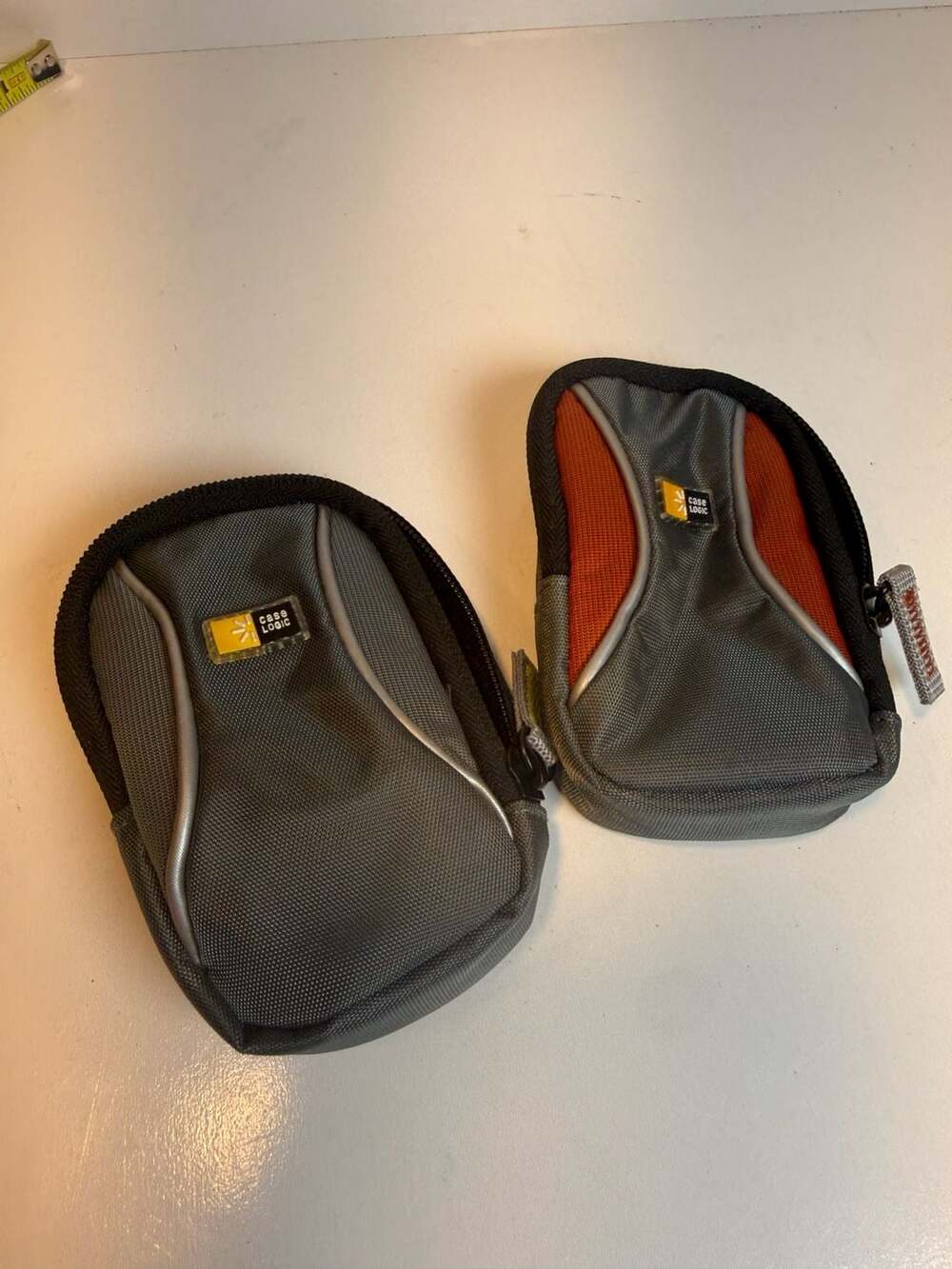 Case Logic Camera Case Lot Grey Orange Pouch Set